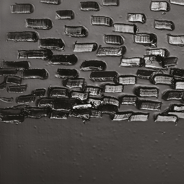 Pierre Soulages, peinture 102 x 130 cm, 15 mai 2022. collection particulière (c)adagp2023. (c) Archives Soulages